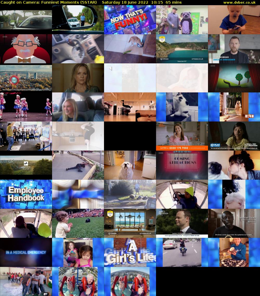 Caught on Camera: Funniest Moments (5STAR) Saturday 18 June 2022 10:15 - 11:20