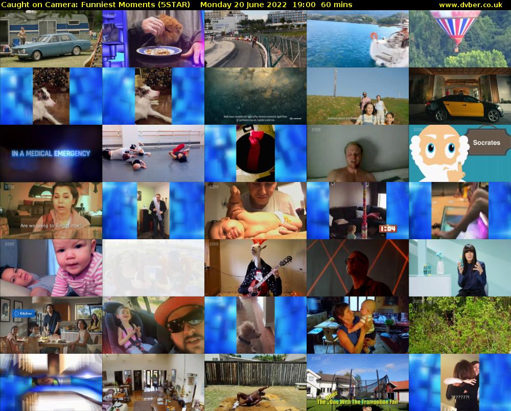 Caught on Camera: Funniest Moments (5STAR) Monday 20 June 2022 19:00 - 20:00