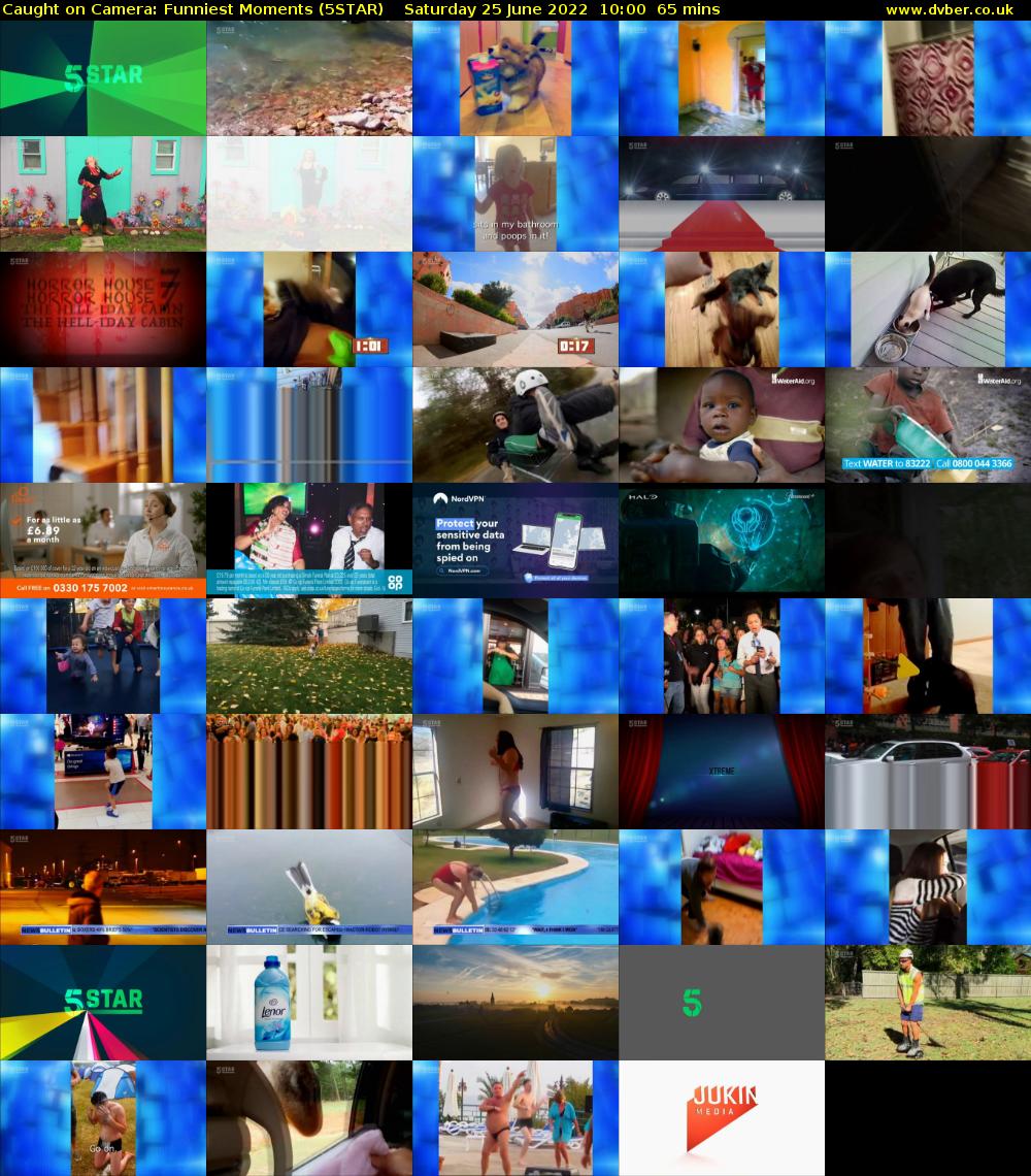 Caught on Camera: Funniest Moments (5STAR) Saturday 25 June 2022 10:00 - 11:05
