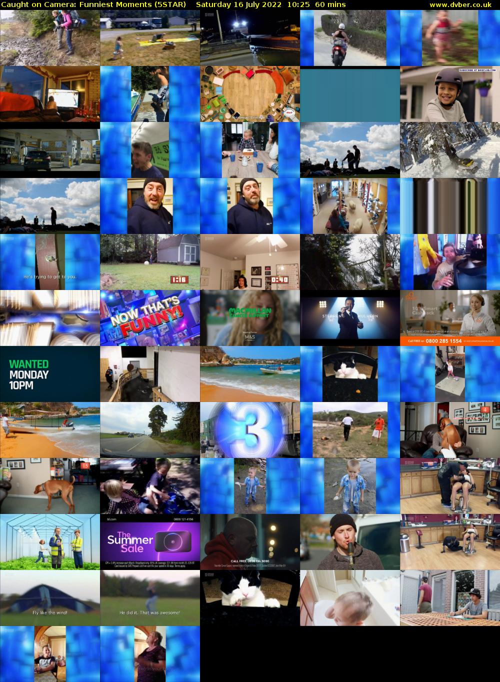 Caught on Camera: Funniest Moments (5STAR) Saturday 16 July 2022 10:25 - 11:25