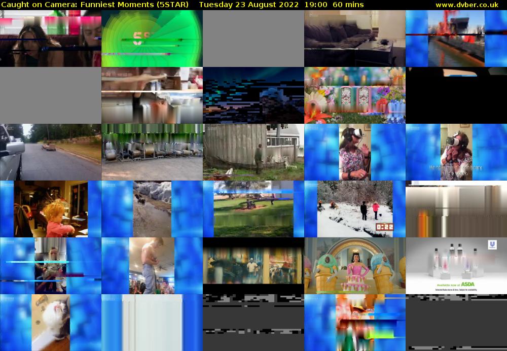Caught on Camera: Funniest Moments (5STAR) Tuesday 23 August 2022 19:00 - 20:00