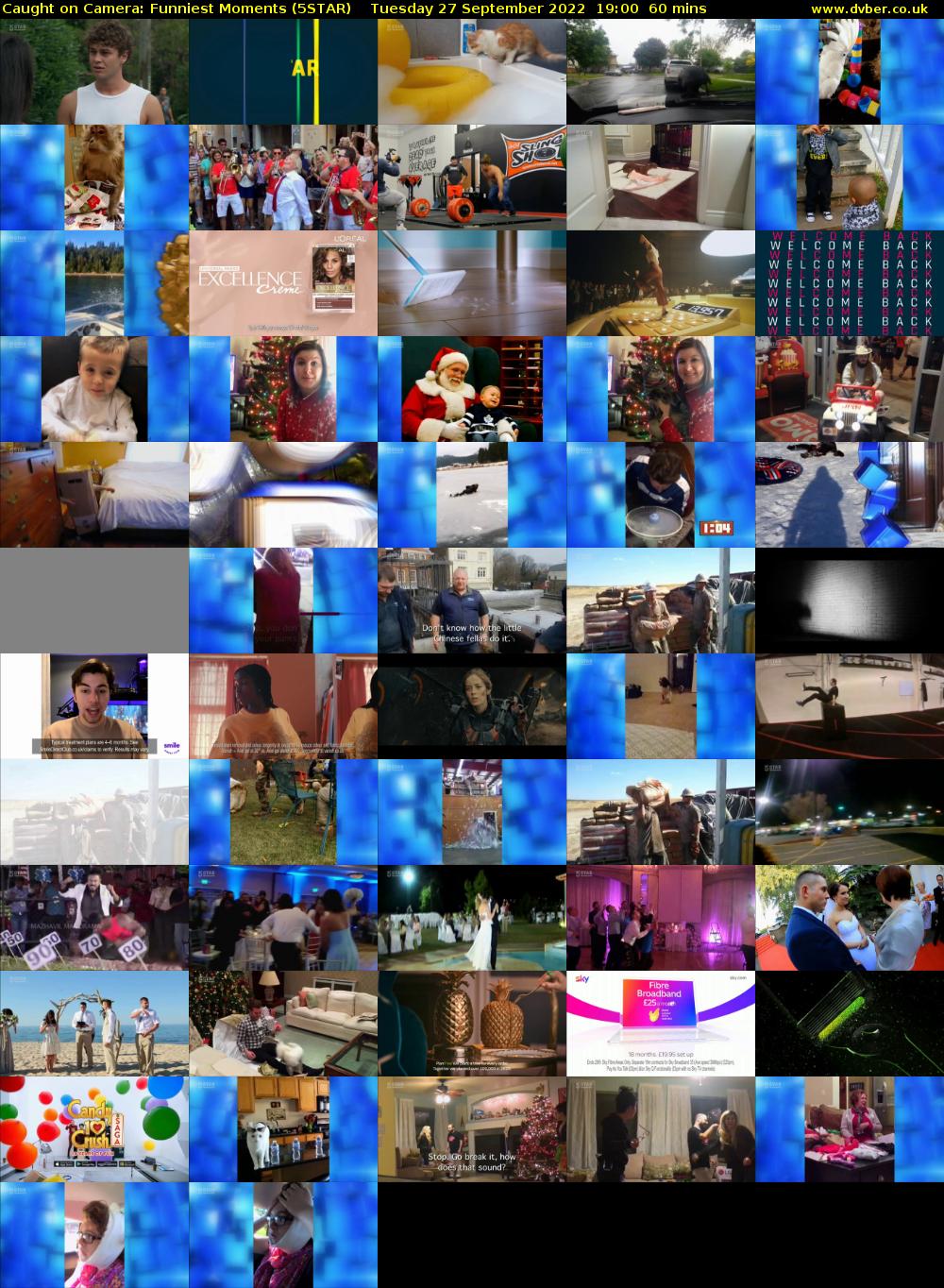 Caught on Camera: Funniest Moments (5STAR) Tuesday 27 September 2022 19:00 - 20:00