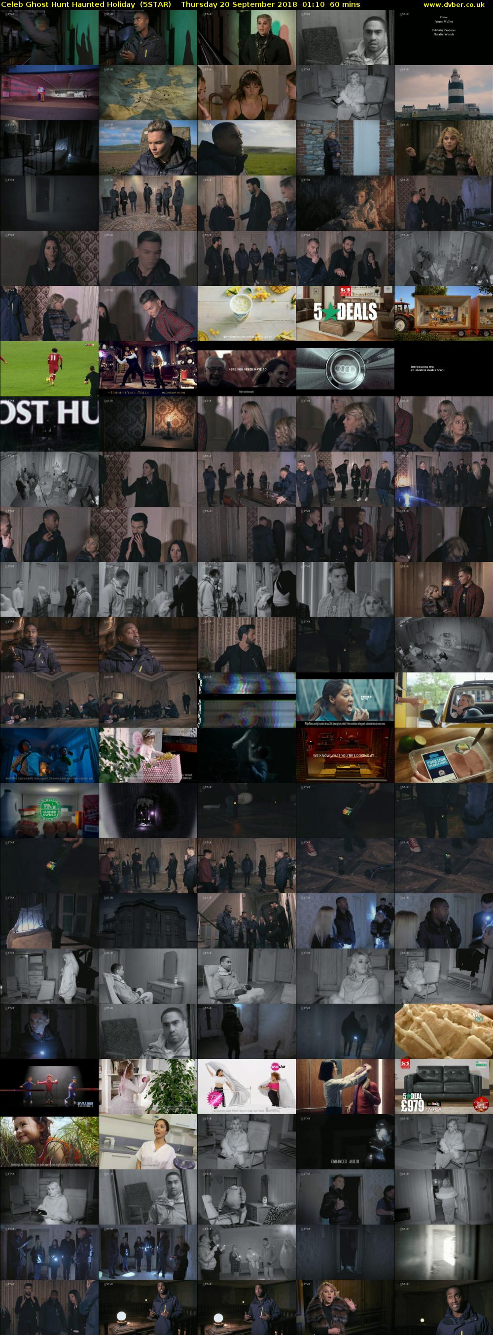 Celeb Ghost Hunt Haunted Holiday  (5STAR) Thursday 20 September 2018 01:10 - 02:10