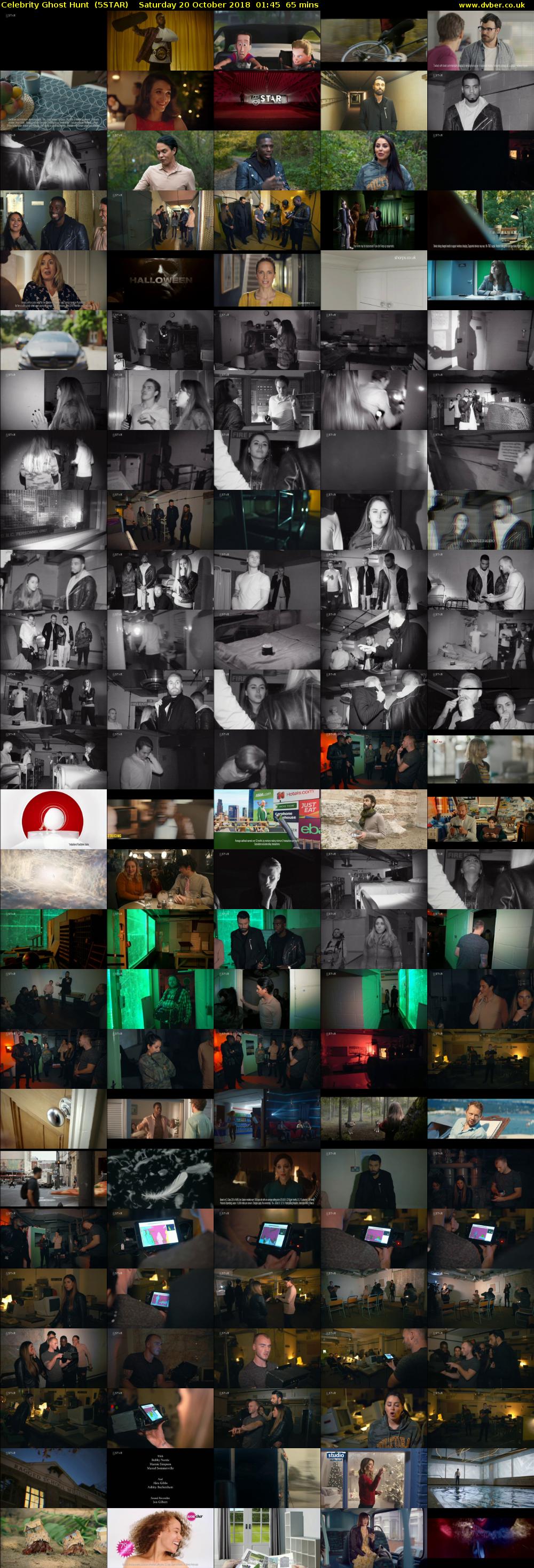 Celebrity Ghost Hunt  (5STAR) Saturday 20 October 2018 01:45 - 02:50