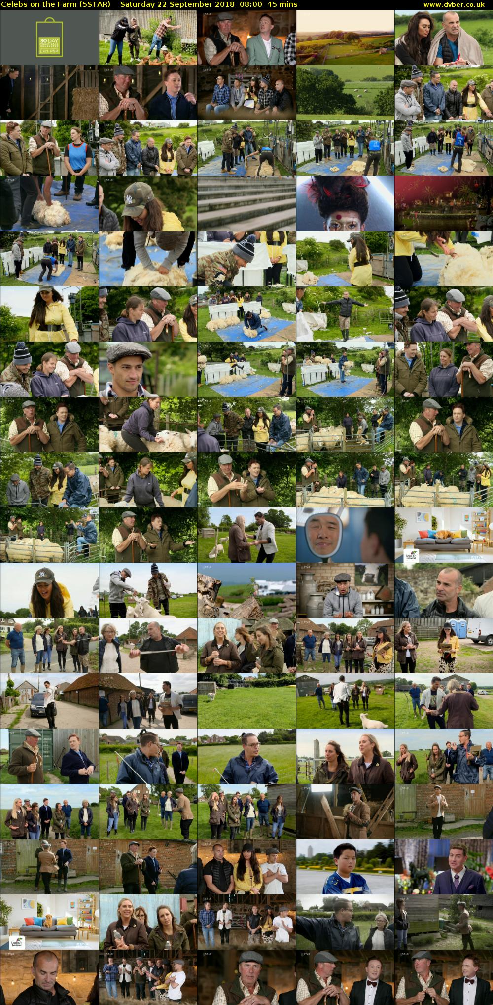 Celebs on the Farm (5STAR) Saturday 22 September 2018 08:00 - 08:45