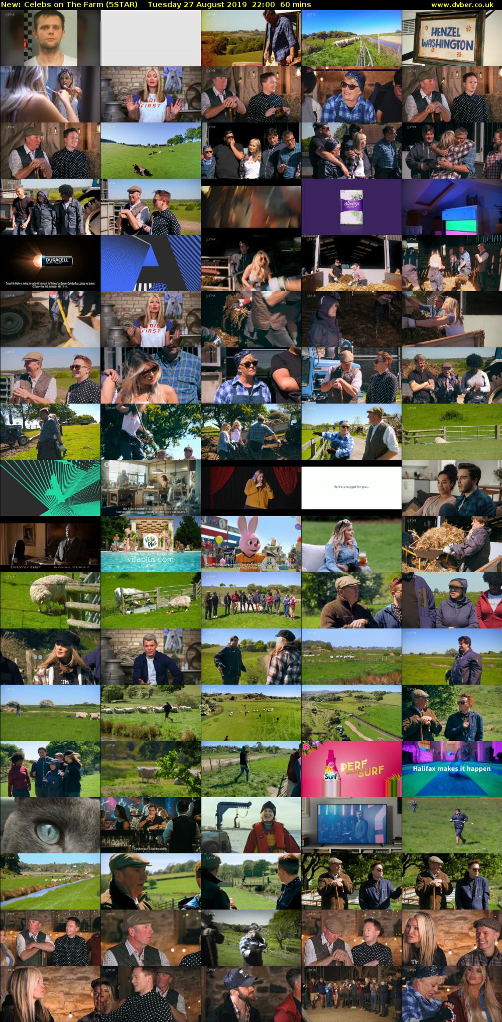 Celebs on the Farm (5STAR) Tuesday 27 August 2019 22:00 - 23:00