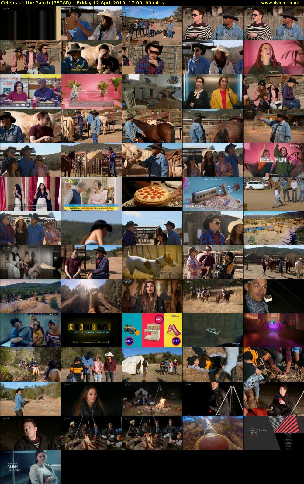 Celebs on the Ranch (5STAR) Friday 12 April 2019 17:00 - 18:00