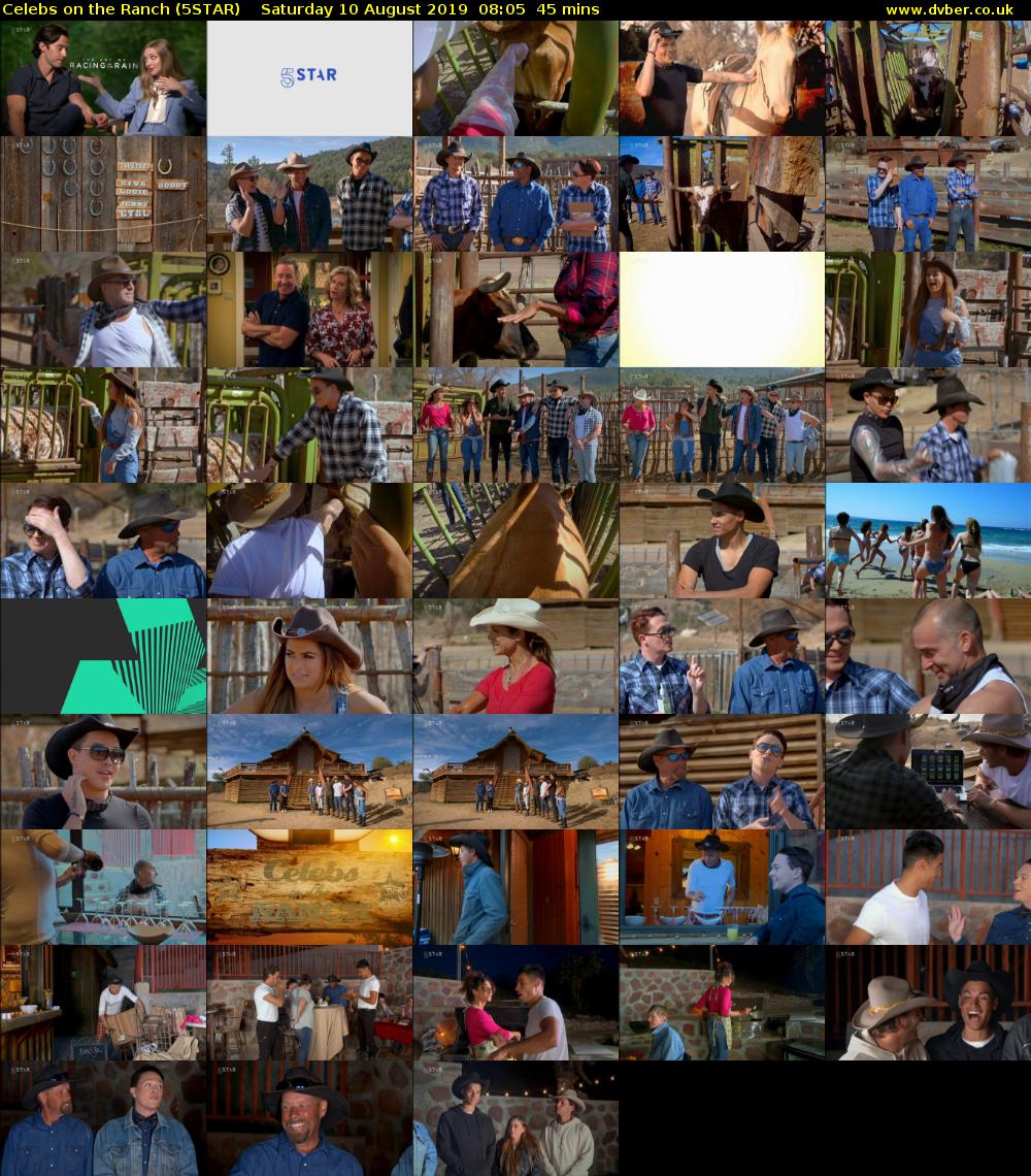 Celebs on the Ranch (5STAR) Saturday 10 August 2019 08:05 - 08:50