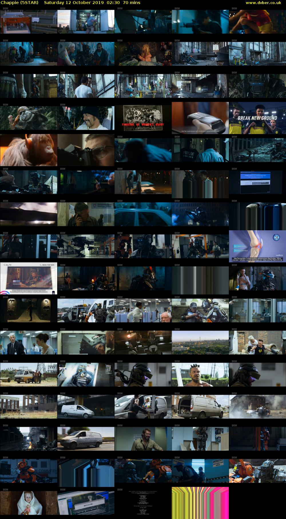 Chappie (5STAR) Saturday 12 October 2019 02:30 - 03:40