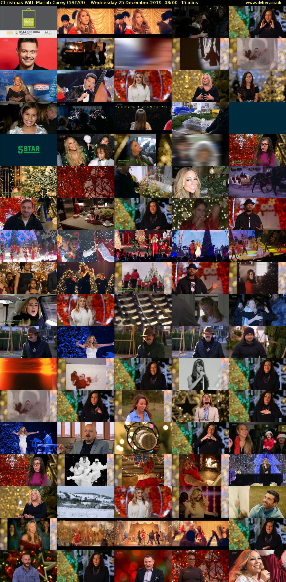 Christmas With Mariah Carey (5STAR) Wednesday 25 December 2019 08:00 - 08:45