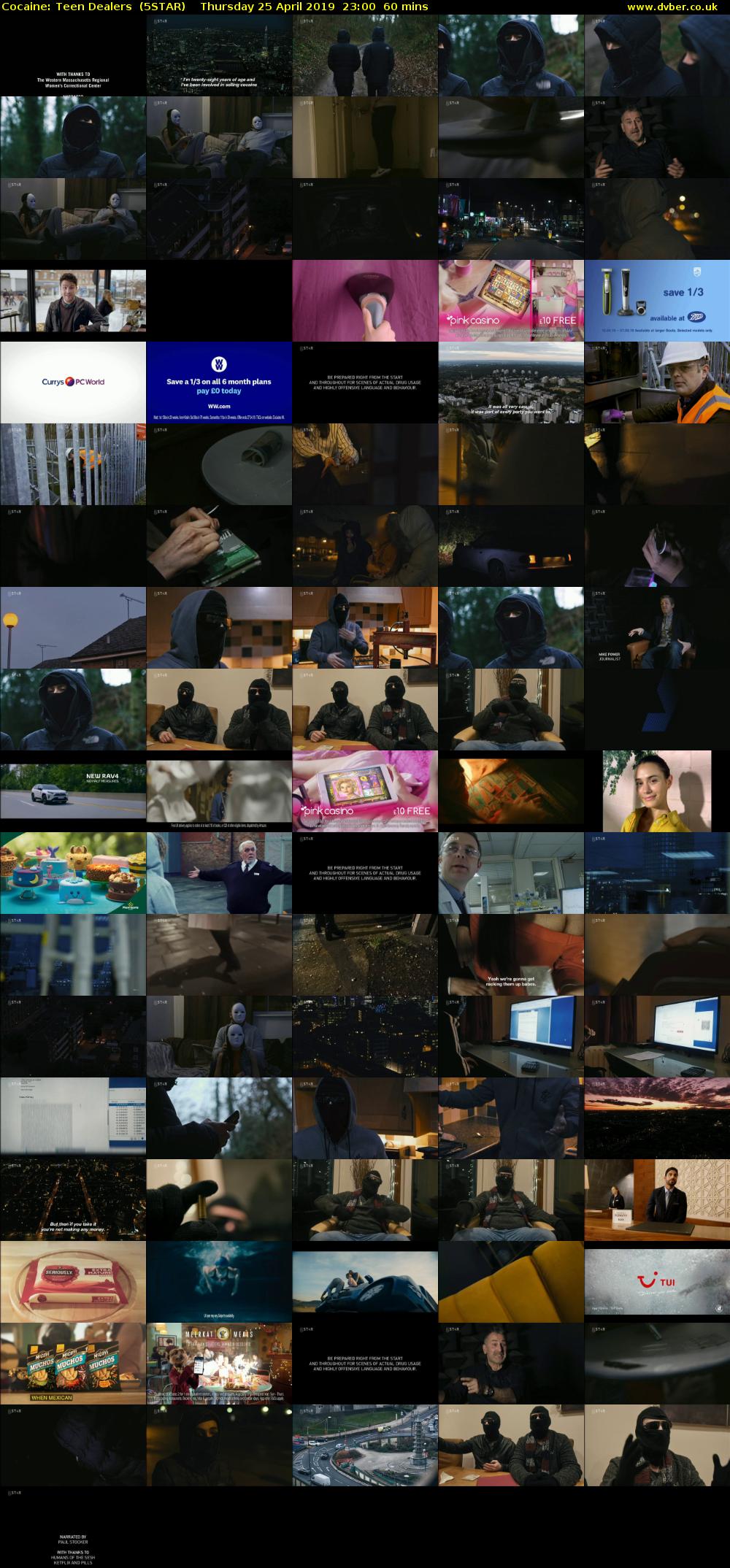 Cocaine: Teen Dealers  (5STAR) Thursday 25 April 2019 23:00 - 00:00
