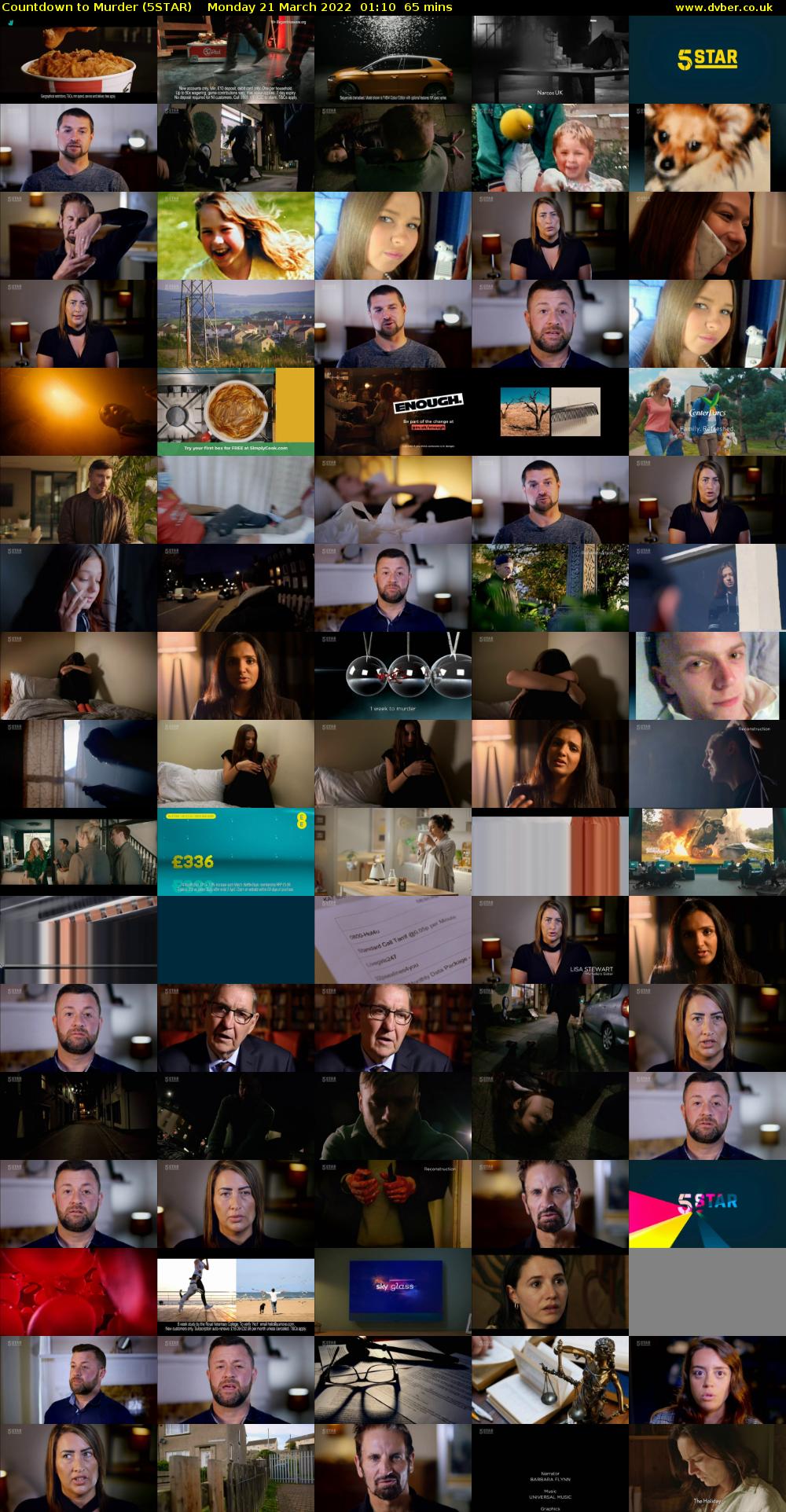 Countdown to Murder (5STAR) Monday 21 March 2022 01:10 - 02:15
