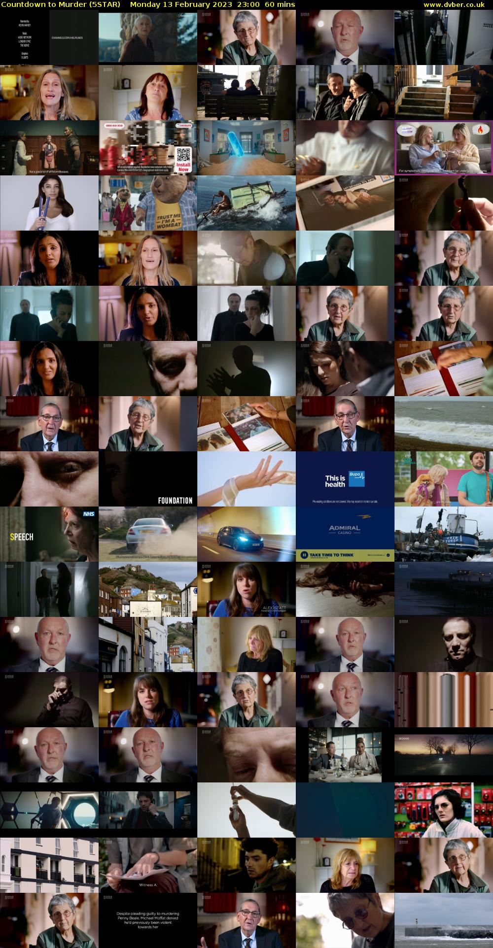 Countdown to Murder (5STAR) Monday 13 February 2023 23:00 - 00:00