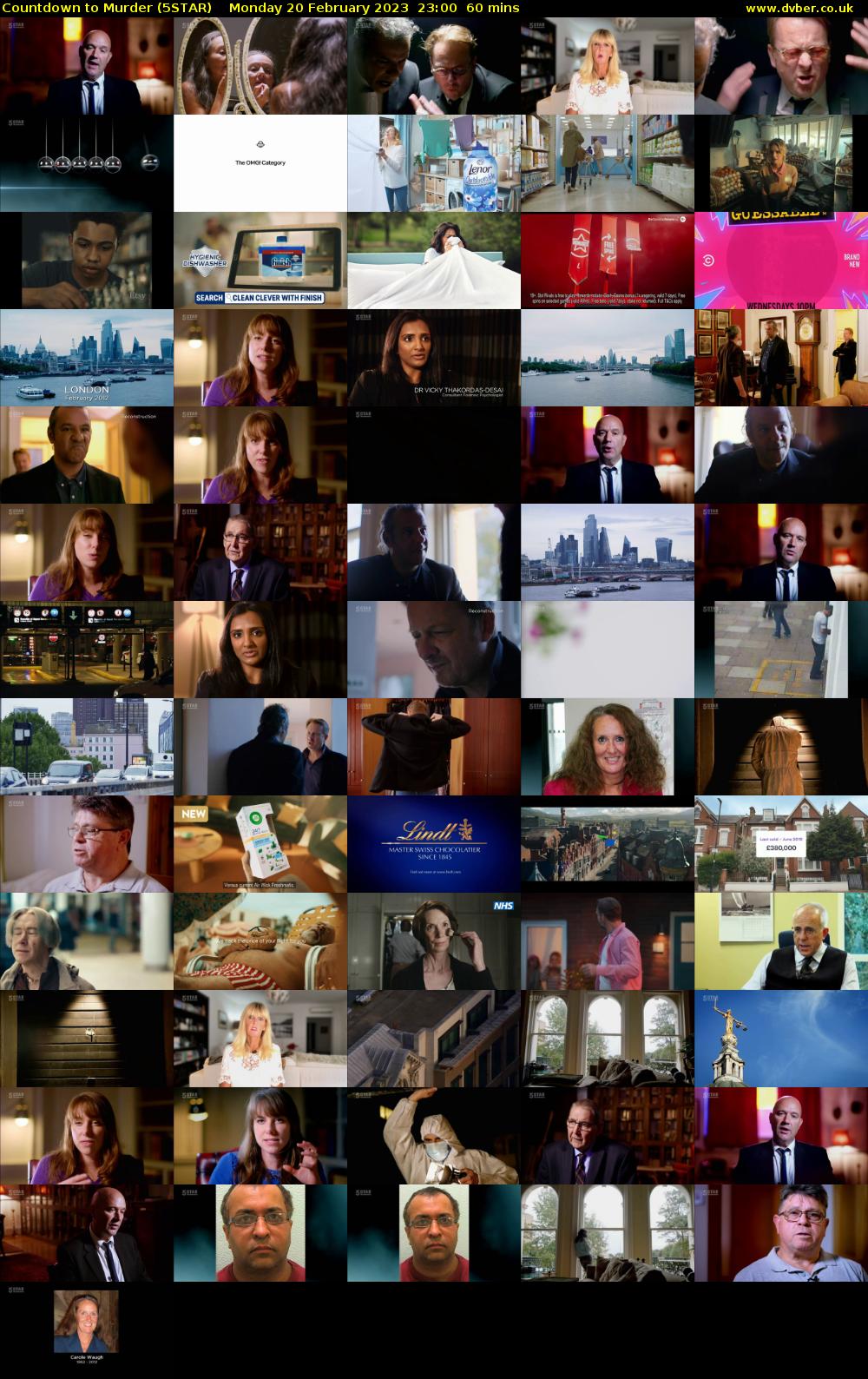 Countdown to Murder (5STAR) Monday 20 February 2023 23:00 - 00:00