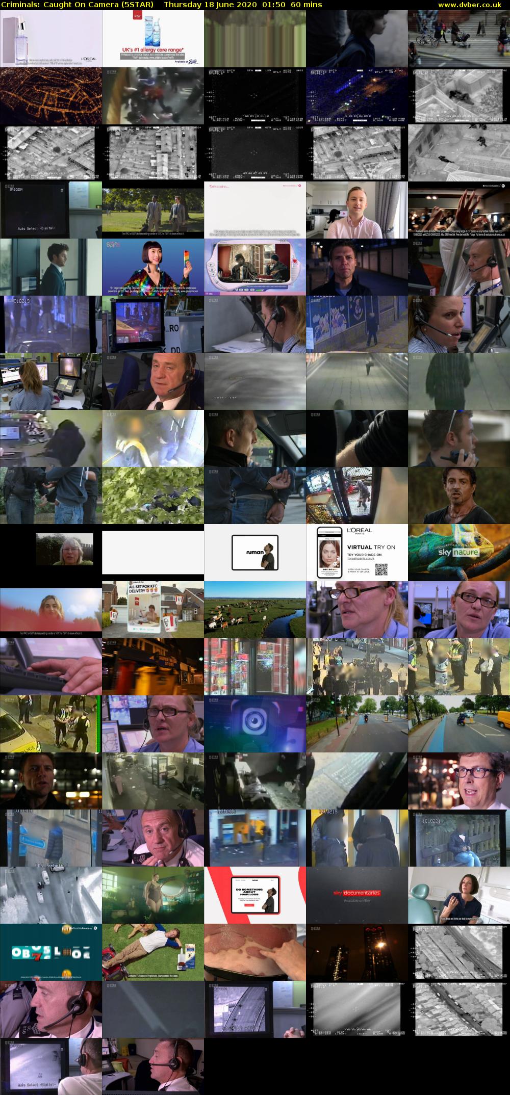 Criminals: Caught On Camera (5STAR) Thursday 18 June 2020 01:50 - 02:50