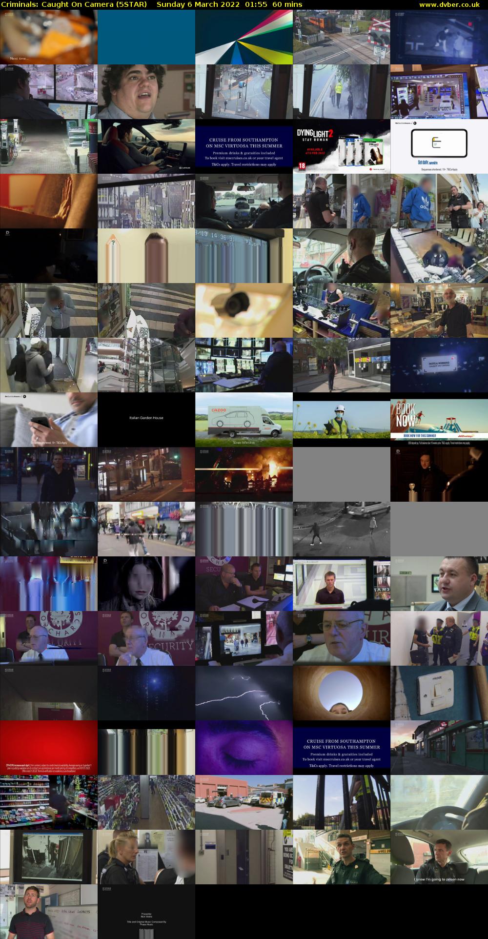 Criminals: Caught On Camera (5STAR) Sunday 6 March 2022 01:55 - 02:55