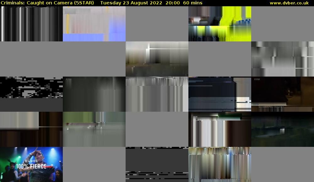 Criminals: Caught On Camera (5STAR) Tuesday 23 August 2022 20:00 - 21:00