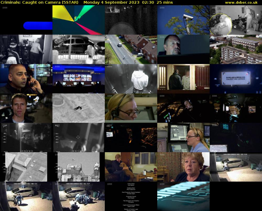 Criminals: Caught On Camera (5STAR) Monday 4 September 2023 02:30 - 02:55