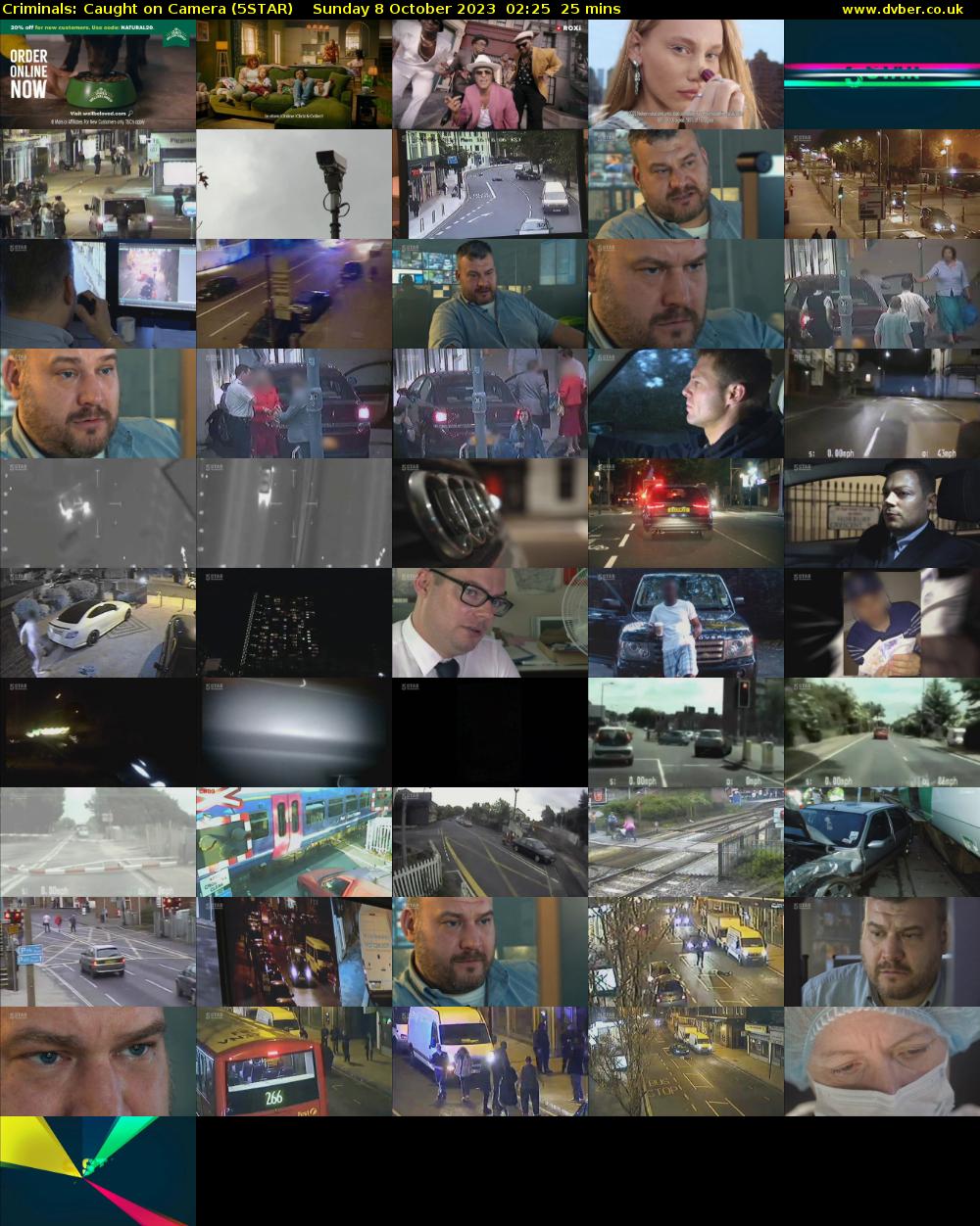Criminals: Caught On Camera (5STAR) Sunday 8 October 2023 02:25 - 02:50