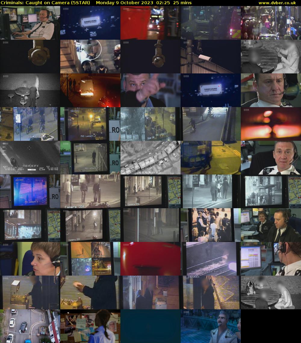 Criminals: Caught On Camera (5STAR) Monday 9 October 2023 02:25 - 02:50