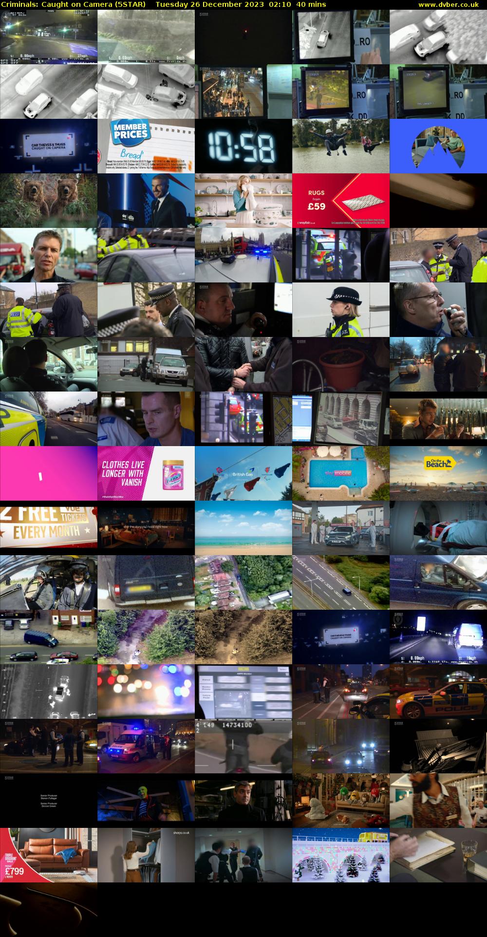 Criminals: Caught On Camera (5STAR) Tuesday 26 December 2023 02:10 - 02:50