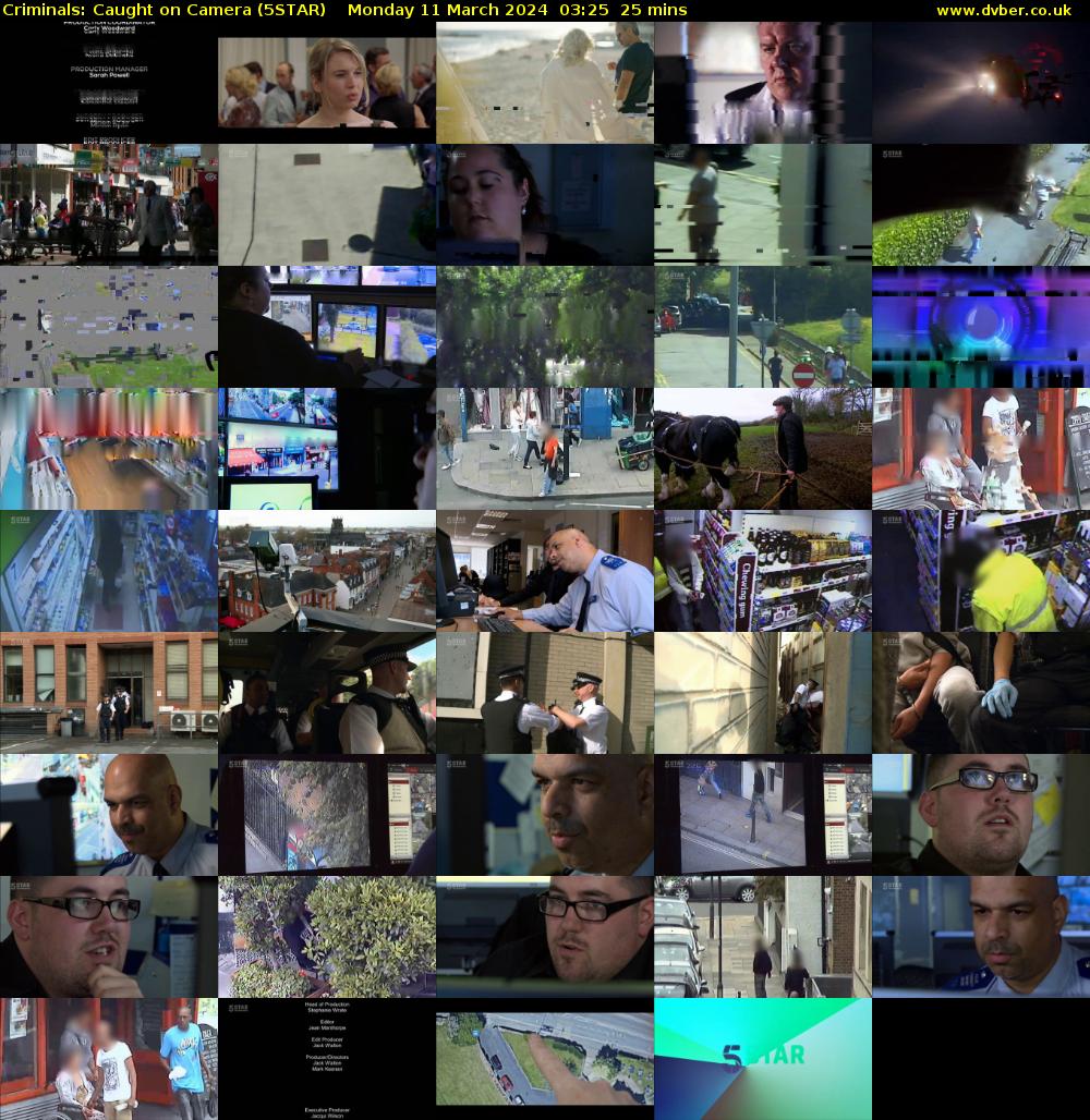 Criminals: Caught On Camera (5STAR) Monday 11 March 2024 03:25 - 03:50