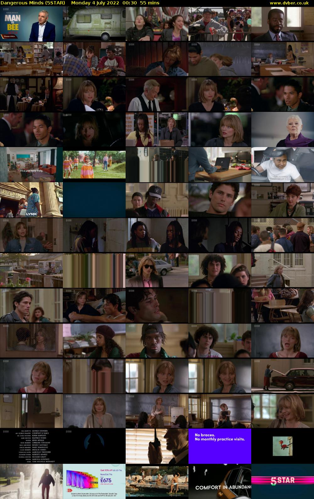 Dangerous Minds (5STAR) Monday 4 July 2022 00:30 - 01:25