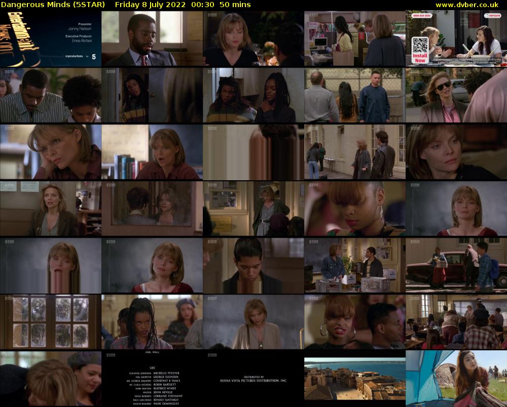 Dangerous Minds (5STAR) Friday 8 July 2022 00:30 - 01:20