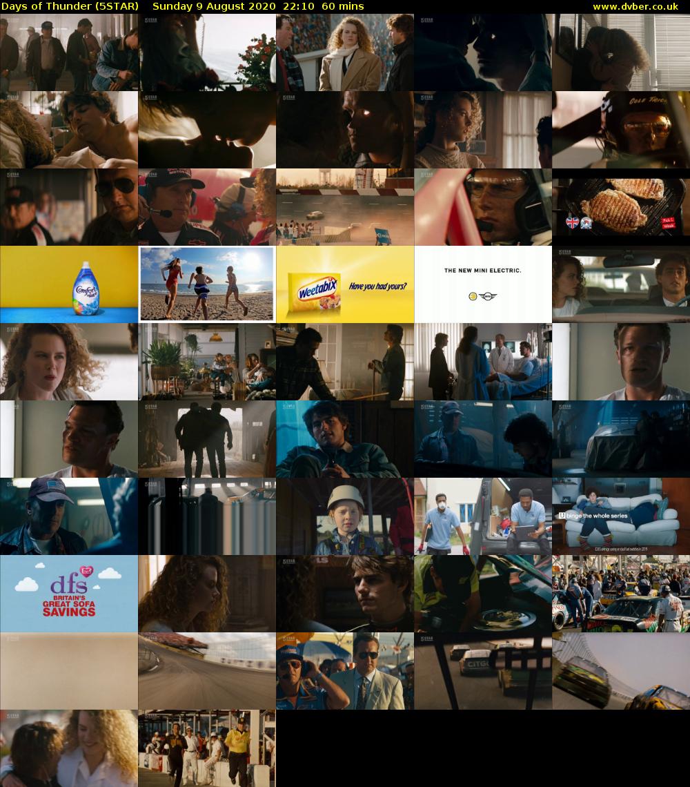 Days of Thunder (5STAR) Sunday 9 August 2020 22:10 - 23:10