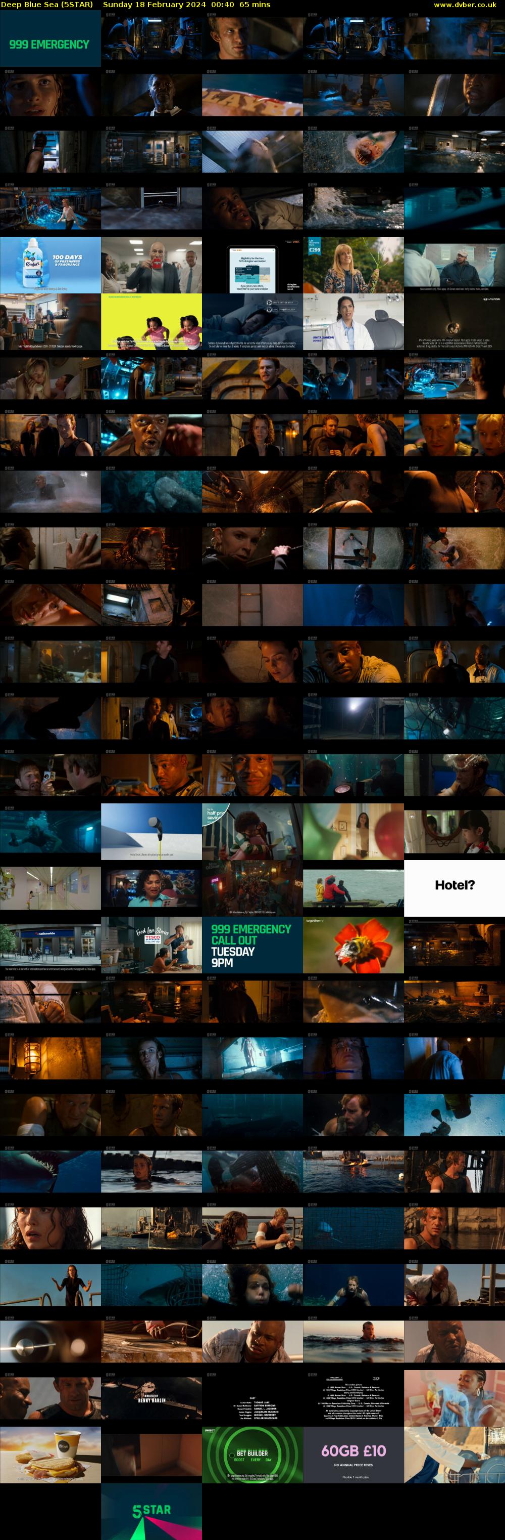 Deep Blue Sea (5STAR) Sunday 18 February 2024 00:40 - 01:45