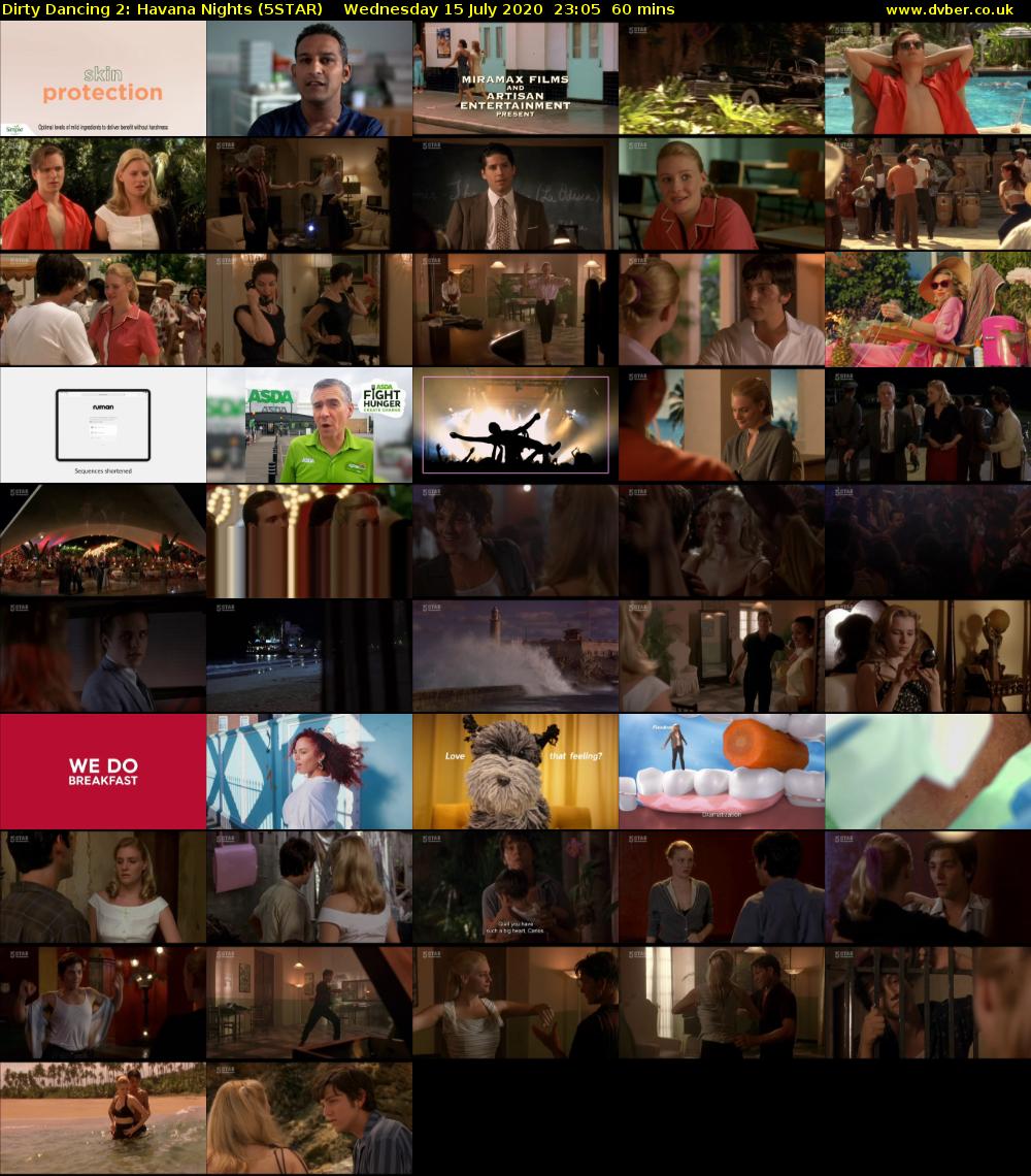 Dirty Dancing 2: Havana Nights (5STAR) Wednesday 15 July 2020 23:05 - 00:05