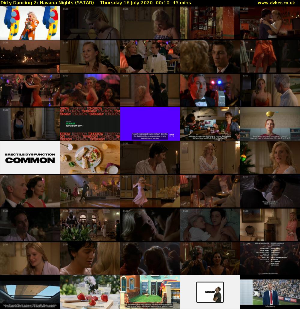 Dirty Dancing 2: Havana Nights (5STAR) Thursday 16 July 2020 00:10 - 00:55