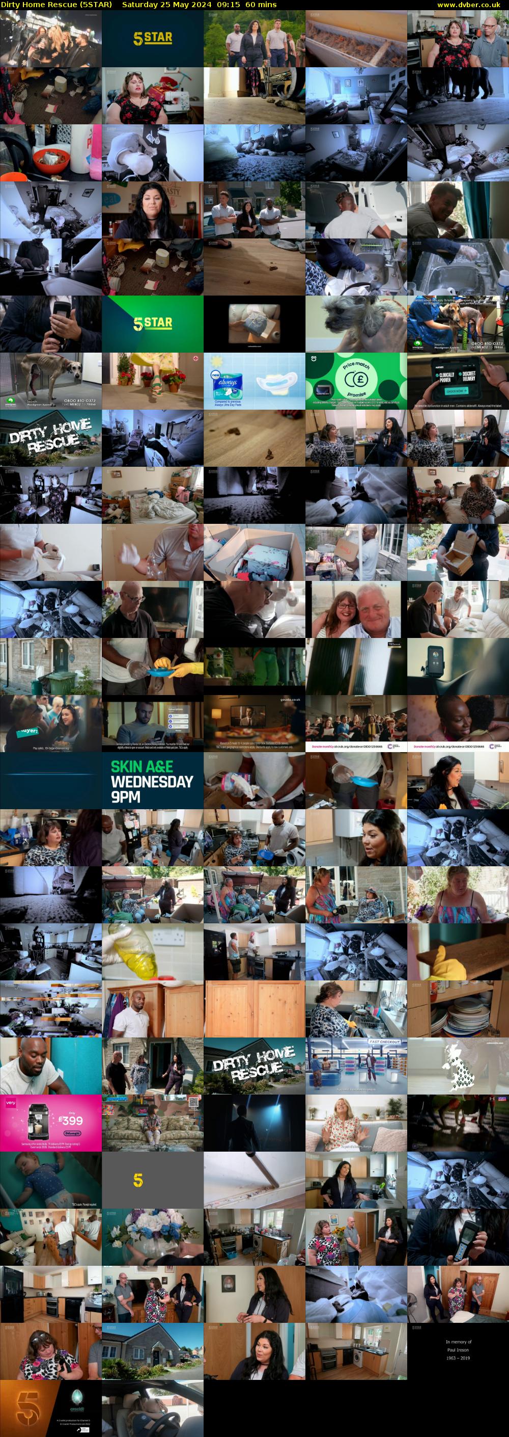 Dirty Home Rescue (5STAR) Saturday 25 May 2024 09:15 - 10:15