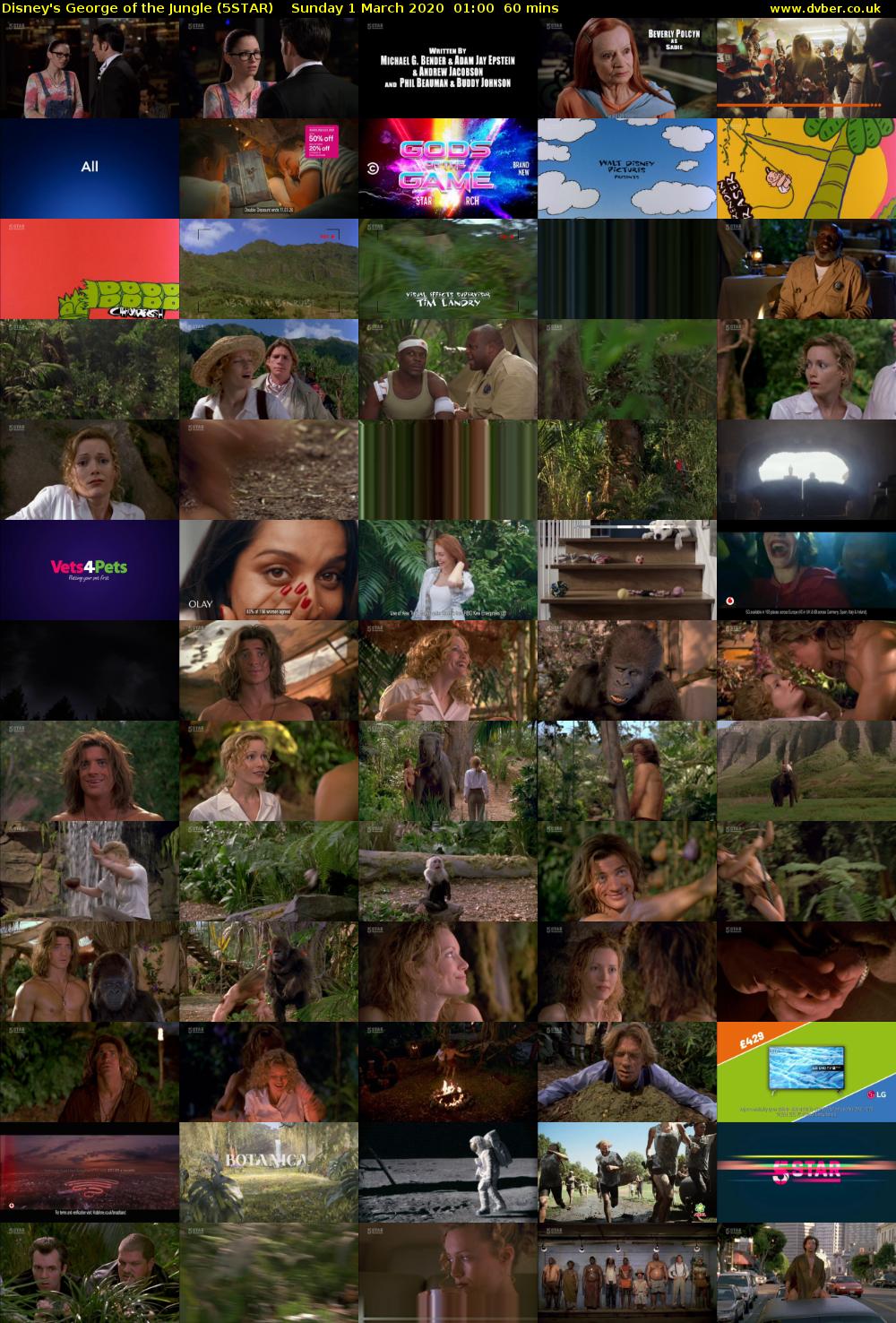 Disney's George of the Jungle (5STAR) Sunday 1 March 2020 01:00 - 02:00