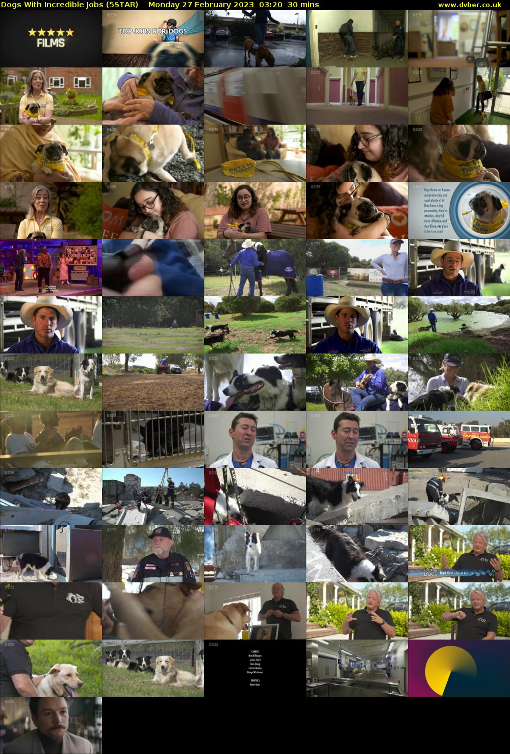 Dogs With Incredible Jobs (5STAR) Monday 27 February 2023 03:20 - 03:50