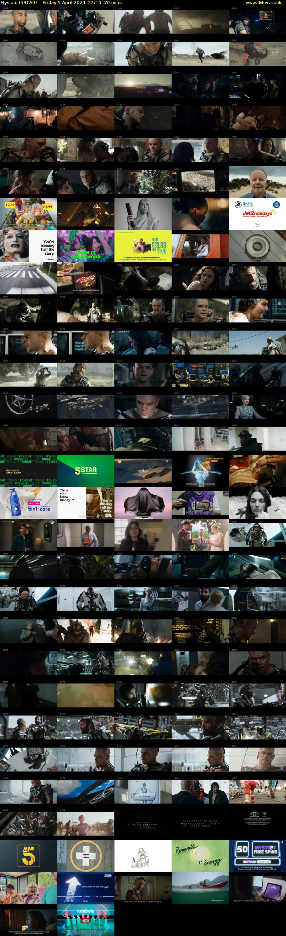 Elysium (5STAR) Friday 5 April 2024 22:10 - 23:20