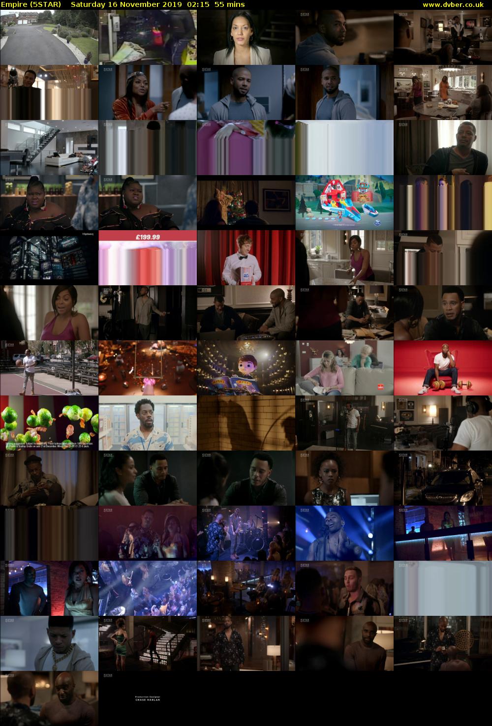 Empire (5STAR) Saturday 16 November 2019 02:15 - 03:10