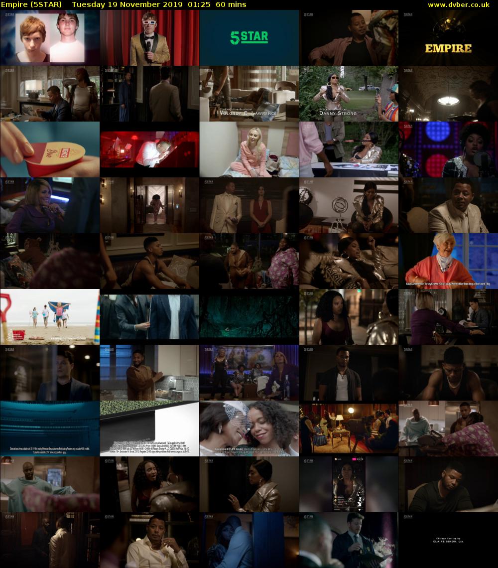 Empire (5STAR) Tuesday 19 November 2019 01:25 - 02:25