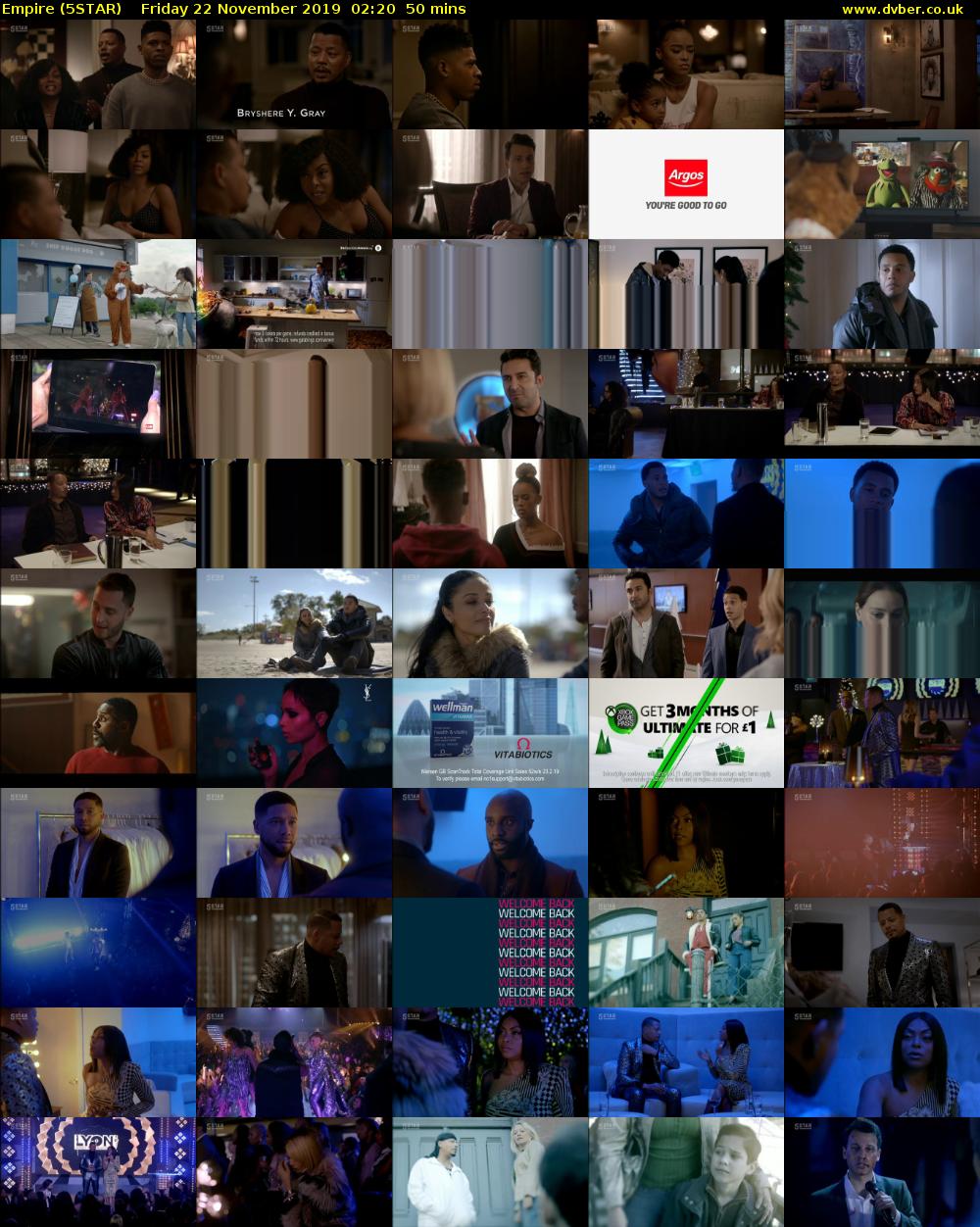 Empire (5STAR) Friday 22 November 2019 02:20 - 03:10