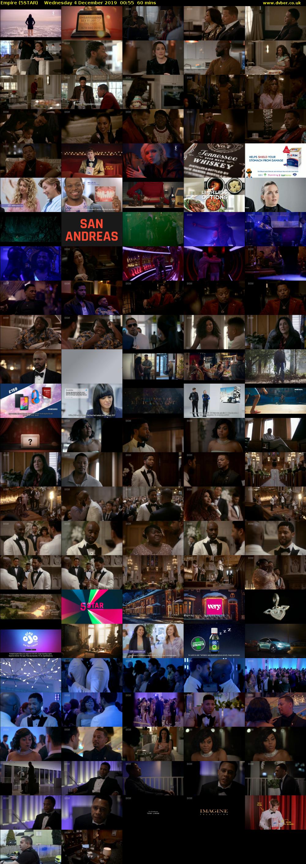 Empire (5STAR) Wednesday 4 December 2019 00:55 - 01:55