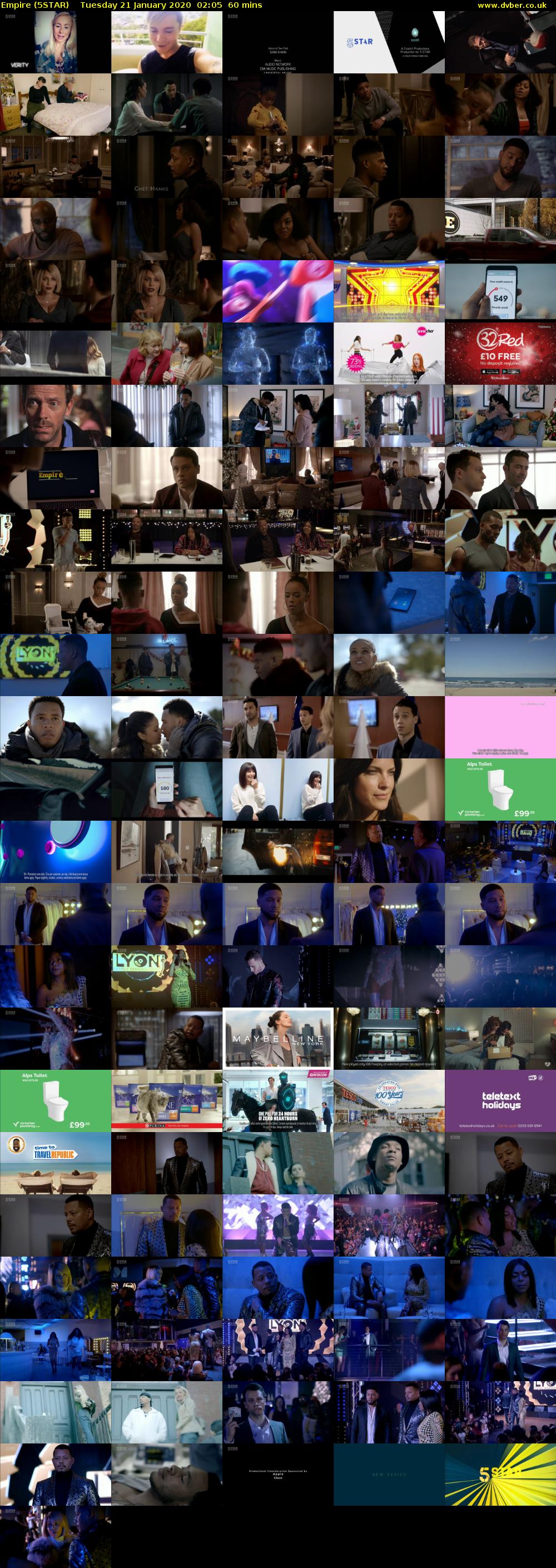 Empire (5STAR) Tuesday 21 January 2020 02:05 - 03:05