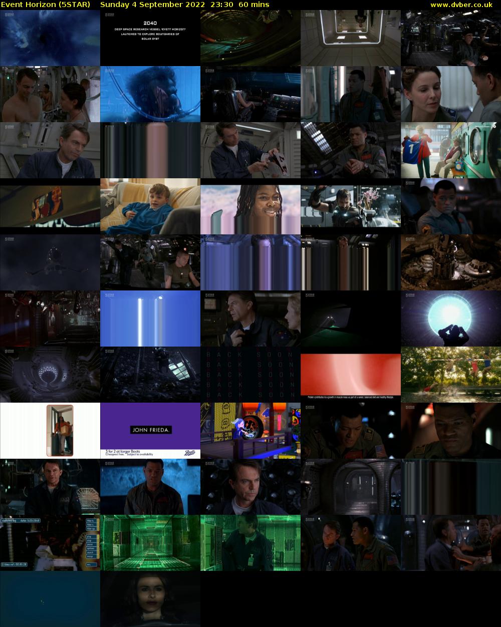 Event Horizon (5STAR) Sunday 4 September 2022 23:30 - 00:30