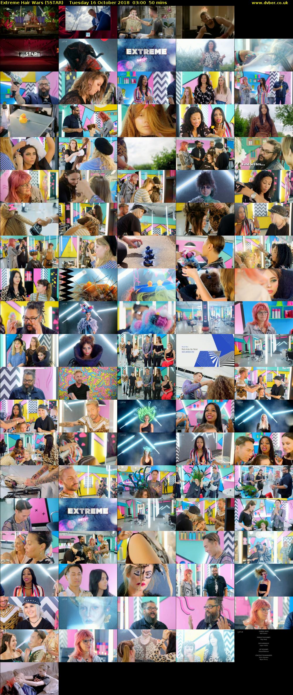 Extreme Hair Wars (5STAR) Tuesday 16 October 2018 03:00 - 03:50