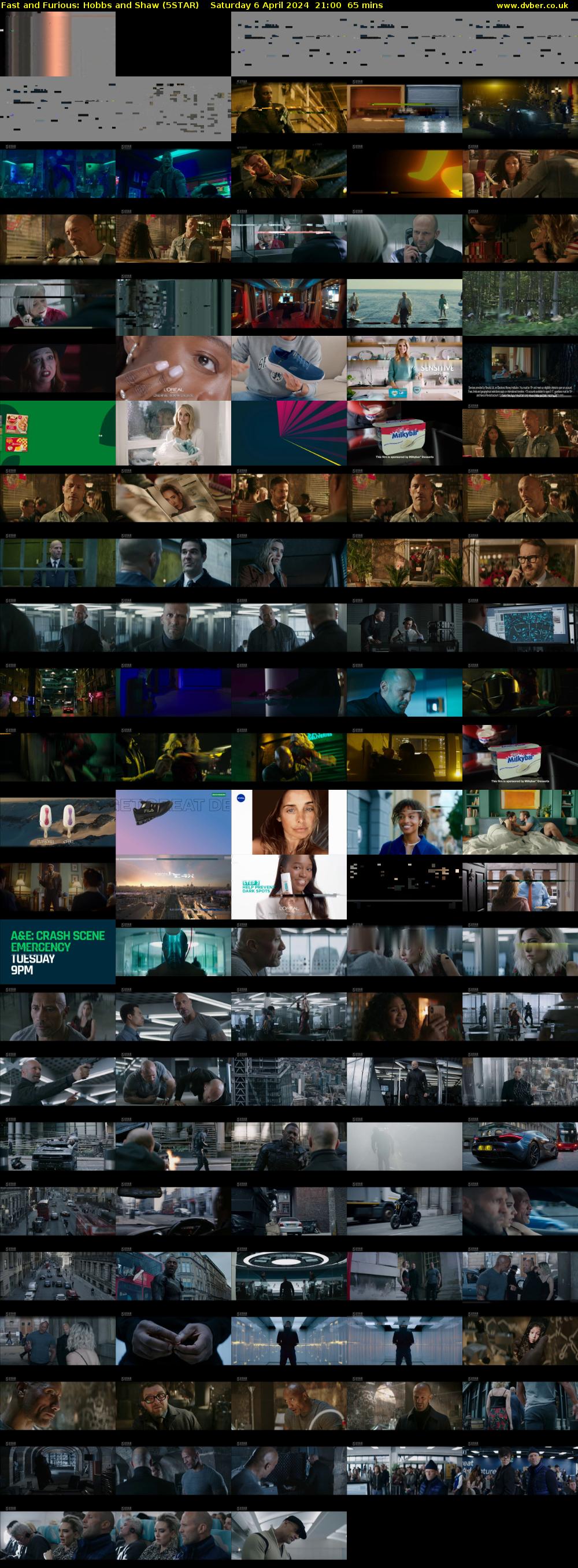 Fast and Furious: Hobbs and Shaw (5STAR) Saturday 6 April 2024 21:00 - 22:05