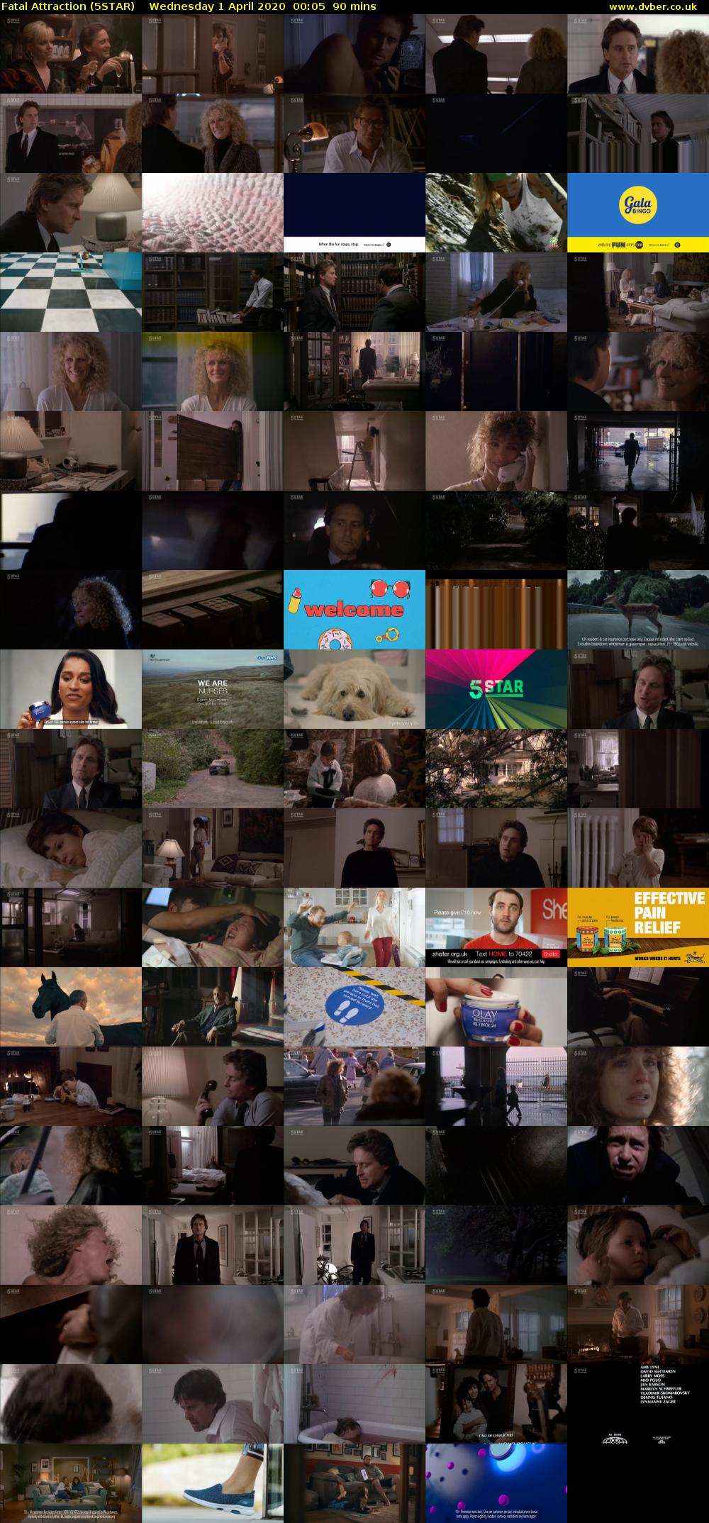 Fatal Attraction (5STAR) Wednesday 1 April 2020 00:05 - 01:35