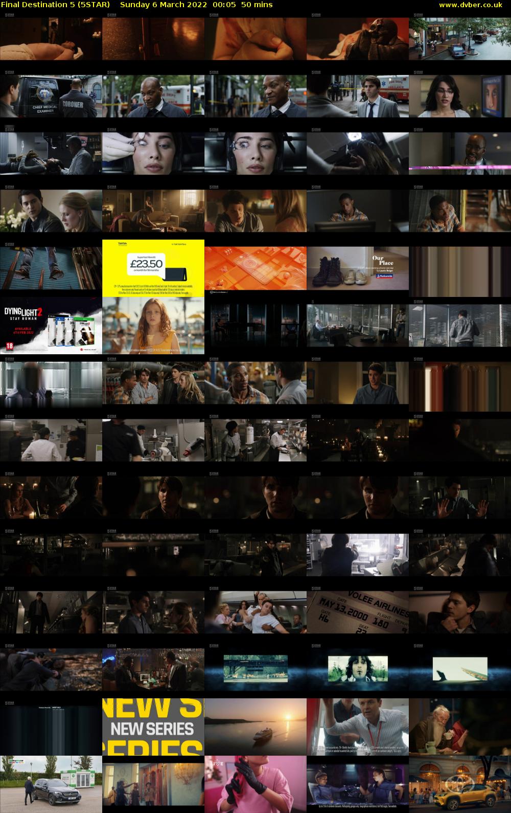Final Destination 5 (5STAR) Sunday 6 March 2022 00:05 - 00:55