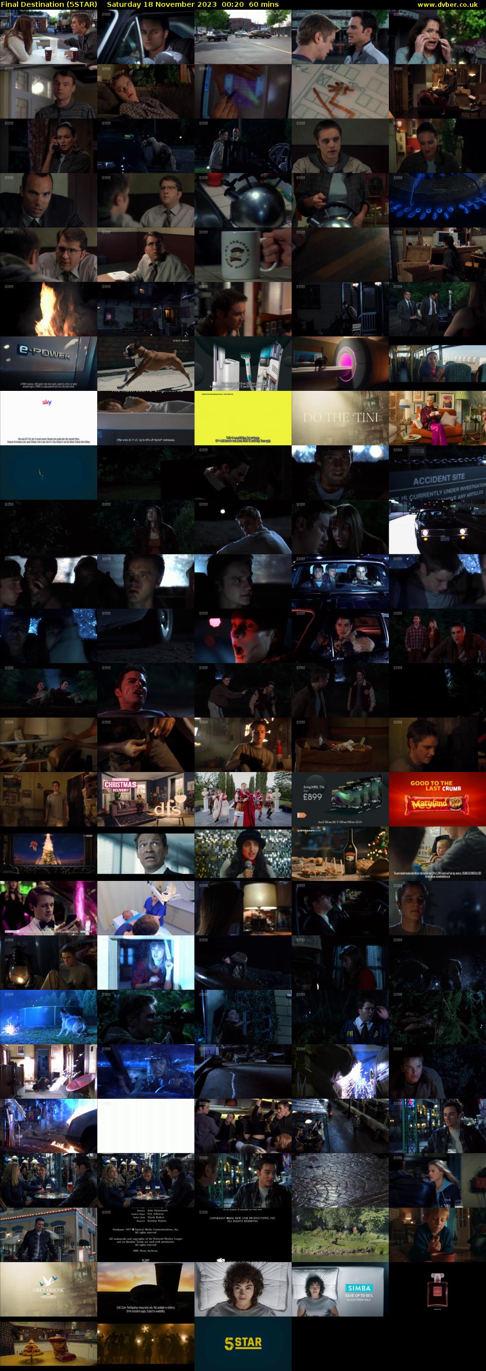 Final Destination (5STAR) Saturday 18 November 2023 00:20 - 01:20