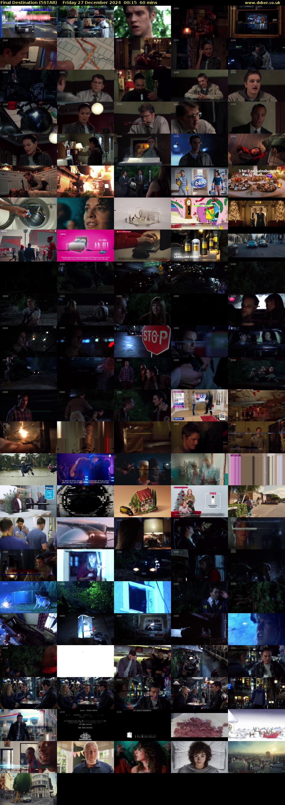Final Destination (5STAR) Friday 27 December 2024 00:15 - 01:15