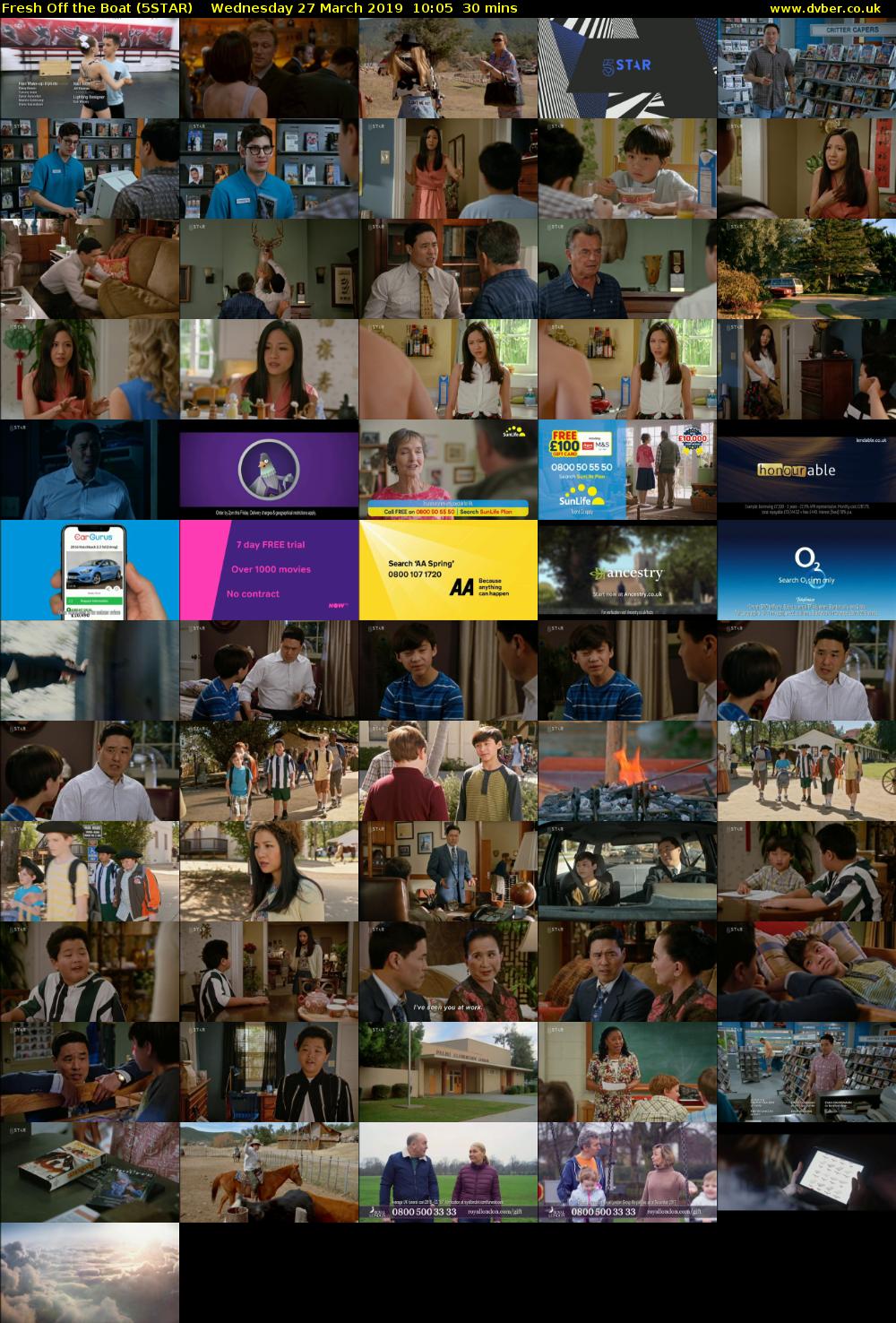 Fresh Off the Boat (5STAR) Wednesday 27 March 2019 10:05 - 10:35