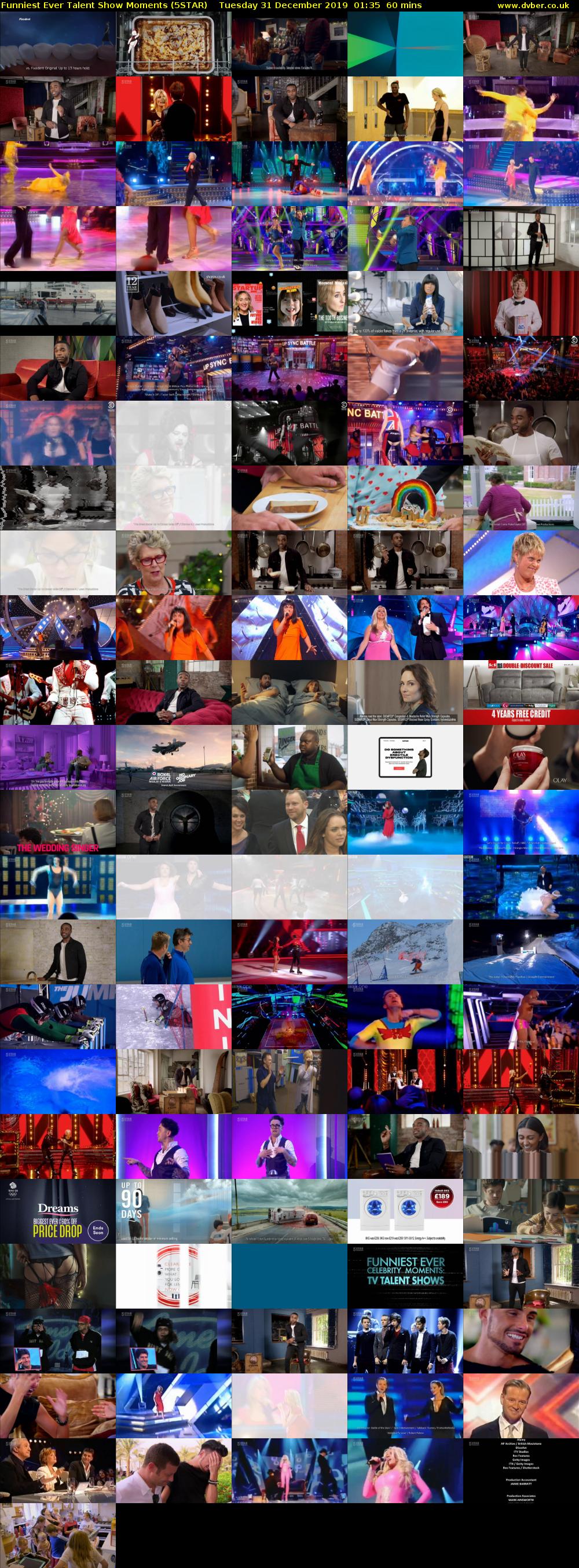 Funniest Ever Talent Show Moments (5STAR) Tuesday 31 December 2019 01:35 - 02:35